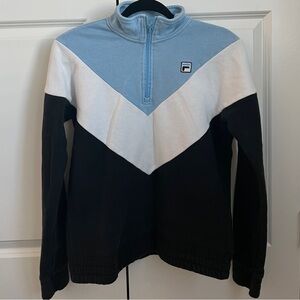 FILA sweatshirt with quarter zipper size S